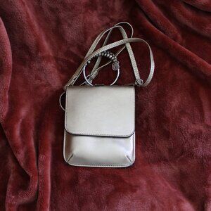 Carlos Santana Small Wristlet/Cross Body Gold Small Purse